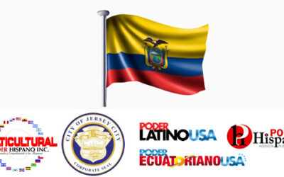Ceremonia de Izamiento de la Bandera del Ecuador en Jersey City NJ.